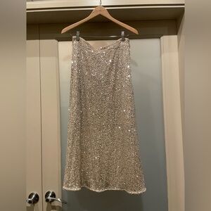 Brand new with tags Dynamite Presley Champagne Sequin Skirt